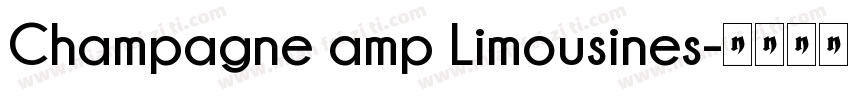 Champagne amp Limousines字体转换